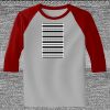 Raglan 3/4 Roundneck Shirt (Gray Body) Thumbnail