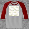Raglan 3/4 Roundneck Shirt (Gray Body) Thumbnail