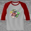 Raglan 3/4 Roundneck Shirt (Gray Body) Thumbnail