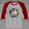 Raglan 3/4 Roundneck Shirt (Gray Body) Thumbnail