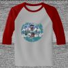 Raglan 3/4 Roundneck Shirt (Gray Body) Thumbnail