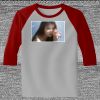 Raglan 3/4 Roundneck Shirt (Gray Body) Thumbnail