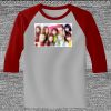 Raglan 3/4 Roundneck Shirt (Gray Body) Thumbnail