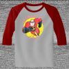 Raglan 3/4 Roundneck Shirt (Gray Body) Thumbnail