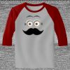 Raglan 3/4 Roundneck Shirt (Gray Body) Thumbnail