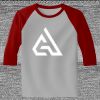 Raglan 3/4 Roundneck Shirt (Gray Body) Thumbnail