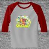 Raglan 3/4 Roundneck Shirt (Gray Body) Thumbnail
