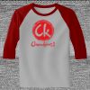 Raglan 3/4 Roundneck Shirt (Gray Body) Thumbnail