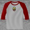Raglan 3/4 Roundneck Shirt (Gray Body) Thumbnail