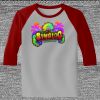 Raglan 3/4 Roundneck Shirt (Gray Body) Thumbnail
