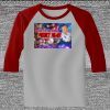 Raglan 3/4 Roundneck Shirt (Gray Body) Thumbnail