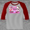 Raglan 3/4 Roundneck Shirt (Gray Body) Thumbnail