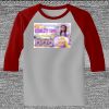 Raglan 3/4 Roundneck Shirt (Gray Body) Thumbnail