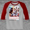 Raglan 3/4 Roundneck Shirt (Gray Body) Thumbnail