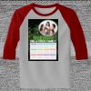 Raglan 3/4 Roundneck Shirt (Gray Body) Thumbnail