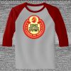 Raglan 3/4 Roundneck Shirt (Gray Body) Thumbnail