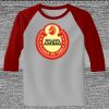 Raglan 3/4 Roundneck Shirt (Gray Body) Thumbnail