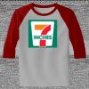 Raglan 3/4 Roundneck Shirt (Gray Body) Thumbnail