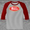 Raglan 3/4 Roundneck Shirt (Gray Body) Thumbnail