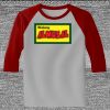 Raglan 3/4 Roundneck Shirt (Gray Body) Thumbnail