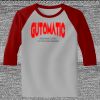 Raglan 3/4 Roundneck Shirt (Gray Body) Thumbnail