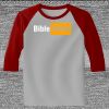 Raglan 3/4 Roundneck Shirt (Gray Body) Thumbnail