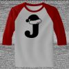 Raglan 3/4 Roundneck Shirt (Gray Body) Raglan 3/4 Roundneck Shirt (Gray Body) Thumbnail