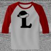 Raglan 3/4 Roundneck Shirt (Gray Body) Raglan 3/4 Roundneck Shirt (Gray Body) Thumbnail
