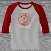 Raglan 3/4 Roundneck Shirt (Gray Body) Thumbnail