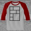 Raglan 3/4 Roundneck Shirt (Gray Body) Thumbnail