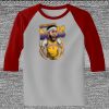 Raglan 3/4 Roundneck Shirt (Gray Body) Thumbnail