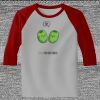 Raglan 3/4 Roundneck Shirt (Gray Body) Thumbnail