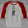 Raglan 3/4 Roundneck Shirt (Gray Body) Thumbnail