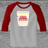 Raglan 3/4 Roundneck Shirt (Gray Body) Thumbnail