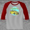 Raglan 3/4 Roundneck Shirt (Gray Body) Thumbnail