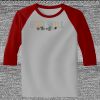 Raglan 3/4 Roundneck Shirt (Gray Body) Thumbnail