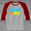 Raglan 3/4 Roundneck Shirt (Gray Body) Thumbnail