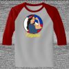 Raglan 3/4 Roundneck Shirt (Gray Body) Thumbnail