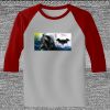 Raglan 3/4 Roundneck Shirt (Gray Body) Thumbnail
