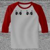 Raglan 3/4 Roundneck Shirt (Gray Body) Thumbnail