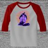 Raglan 3/4 Roundneck Shirt (Gray Body) Thumbnail