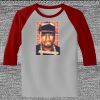 Raglan 3/4 Roundneck Shirt (Gray Body) Thumbnail