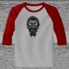 Raglan 3/4 Roundneck Shirt (Gray Body) Thumbnail