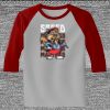 Raglan 3/4 Roundneck Shirt (Gray Body) Thumbnail