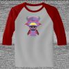Raglan 3/4 Roundneck Shirt (Gray Body) Thumbnail