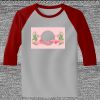 Raglan 3/4 Roundneck Shirt (Gray Body) Thumbnail