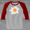 Raglan 3/4 Roundneck Shirt (Gray Body) Thumbnail
