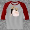Raglan 3/4 Roundneck Shirt (Gray Body) Thumbnail