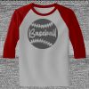 Raglan 3/4 Roundneck Shirt (Gray Body) Thumbnail