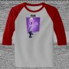 Raglan 3/4 Roundneck Shirt (Gray Body) Thumbnail